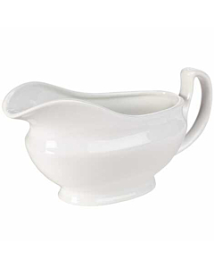 Genware Porcelain Sauce Boat 40cl/14oz