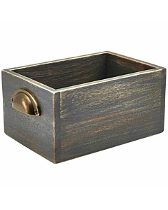 GenWare Grey Wash Acacia Wood Display Drawer 21.5 x 15 x 11c