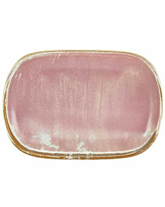 Terra Porcelain Rose Rectangular Plate 24 x 16.5cm