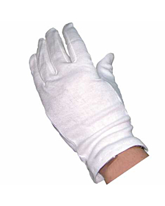 White Cotton Gloves (10 Pairs)