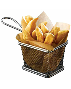 Serving Fry Basket Rectangular 10 X 8 X 7.5cm