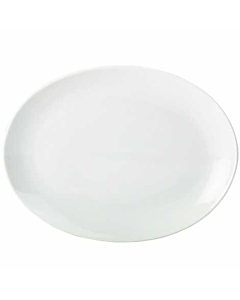 Genware Porcelain Oval Plate 31cm/12.25"