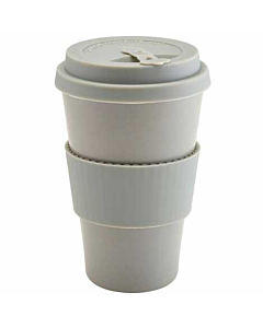 Grey Reusable Bamboo Fibre Coffee Cup 45cl/15.75oz