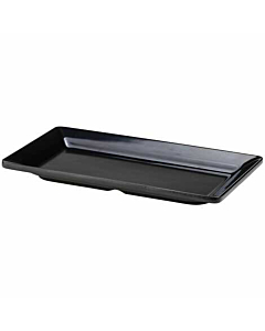 Black Melamine Platter GN 1/3 Size 32X17.5cm