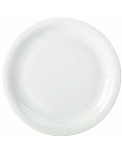 Genware Porcelain Narrow Rim Plate 26cm/10.25"