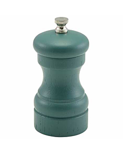 Olive Green Wooden Salt/Pepper Grinder 10cm