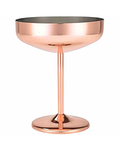 GenWare Copper Plated Cocktail Coupe Glass 30cl/10.5oz