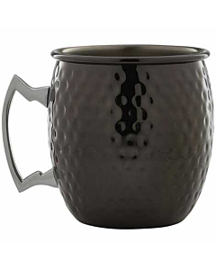 Barrel Gun Metal Mug 55cl/19.25oz Hammered