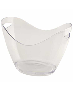 Clear Plastic Champagne Bucket Large