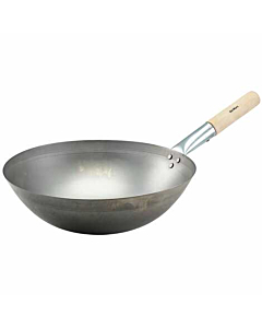 Black Iron Wok Round Base 14"/35.6cm