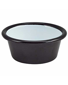 Enamel Ramekin Black 8cm Dia 90ml/3.2oz