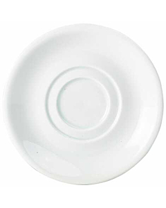 Genware Porcelain Double Well Saucer 15cm/6"