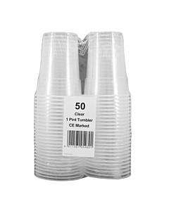 Robinson Young Plastic Disposable Pint Tumblers