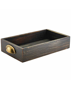 Black Wash Acacia Wood Display Drawer GN 1/3