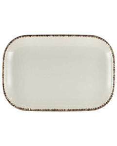 Terra Stoneware Sereno Grey Rectangular Plate 29 x 19.5cm