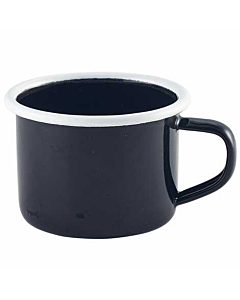 Enamel Mug Black with White Rim 12cl/4.2oz