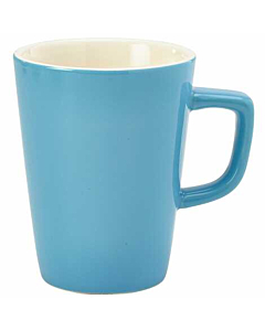 Genware Porcelain Blue Latte Mug 34cl/12oz