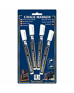 Chalkmarkers 4 Pack White Small