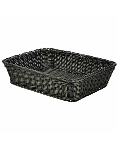 Polywicker Display Basket Black 36.5 x 29 x 9cm