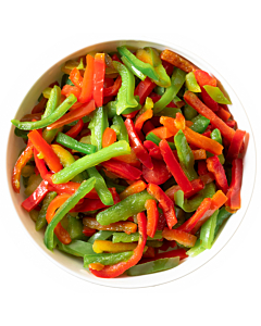 Greens Frozen Sliced Peppers Red & Green