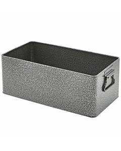 Galvanised Steel Box GN 1/3 Antique Silver