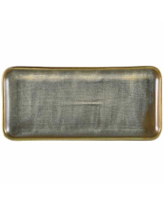 Terra Porcelain Matt Grey Narrow Rectangular Platter 27 x 12