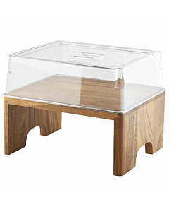 Acacia Wood GN Buffet Riser GN 1/4 10cm (H)