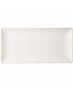 Luna Stoneware White Rectangular Plate 25 x 15cm/10 x 6"