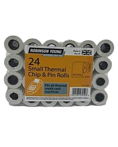 Robinson Young Small Thermal Chip & Pin Rolls - unit