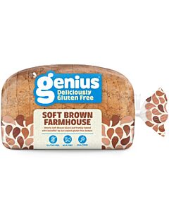 Genius Frozen Gluten Free Soft Brown Farmhouse Sliced Loaf