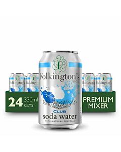 Folkingtons Club Soda Water Cans
