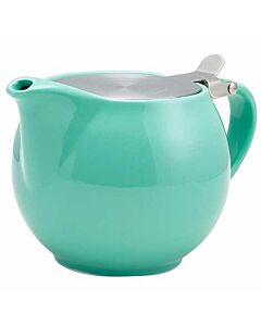GenWare Porcelain Green Teapot with St/St Lid & Infuser 50cl