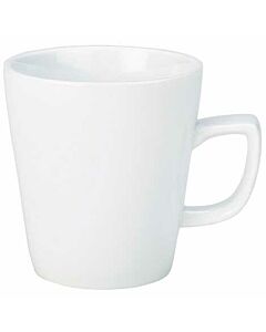 Genware Porcelain Compact Latte Mug 28.4cl/10oz