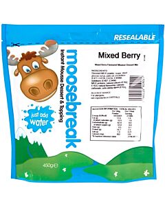 Moosebreak Mixed Berry Flavoured Mousse Dessert Mix