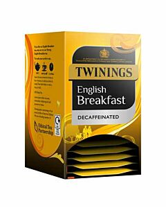 Twinings Decaff English Breakfast Enveloped Tea Bags