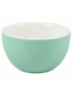 Genware Porcelain Green Sugar Bowl 17.5cl/6oz