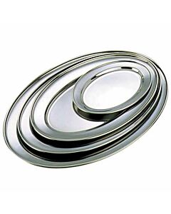 GenWare Stainless Steel Oval Flat 35cm/14"