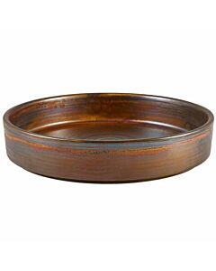 Terra Porcelain Rustic Copper Presentation Bowl 20.5cm