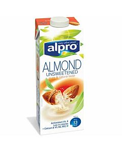 Alpro Unsweetened Almond Milk Cartons