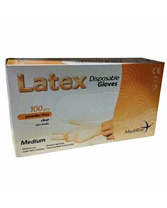MediRite Latex Powder Free Medium Disposable Gloves