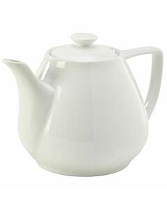 Genware Porcelain Contemporary Teapot 92cl/32oz