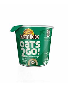 Mornflake Oats 2 Go Golden Syrup Porridge Pots