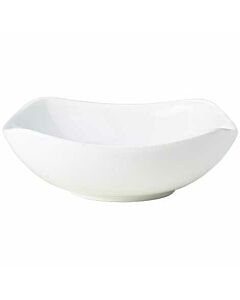 Genware Porcelain Rounded Square Bowl 17cm/6.5"