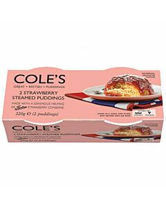 Coles Strawberry Steamed Puddings Twin Pack