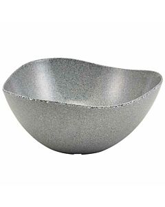 Grey Granite Melamine Triangular Buffet Bowl 28cm