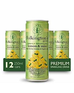Folkingtons Sparkling Lemon & Mint Cans
