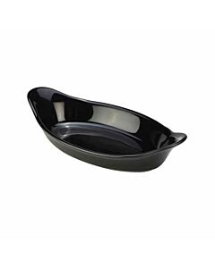 GenWare Stoneware Black Oval Eared Dish 16.5cm/6.5"