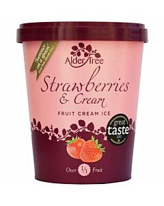 Alder Tree Strawberries & Cream Fruit Ice Cream
