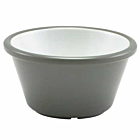 Two Tone Melamine Ramekin Grey And White 59ml/2oz