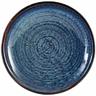 Terra Porcelain Aqua Blue Deep Coupe Plate 21cm